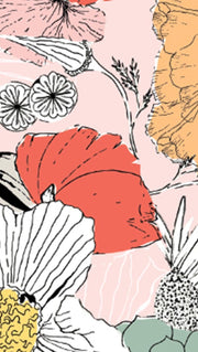 BLOOMS | Celebrating West Coast flora with emotive renderings of golden California poppies, red and paper poppies, coneflowers, and succulents