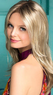 ALESSANDRA by Jon Renau in 22F16S8 VENICE BLONDE | Light Ash Blonde and Light Natural Blonde Blend Shaded with Medium Brown