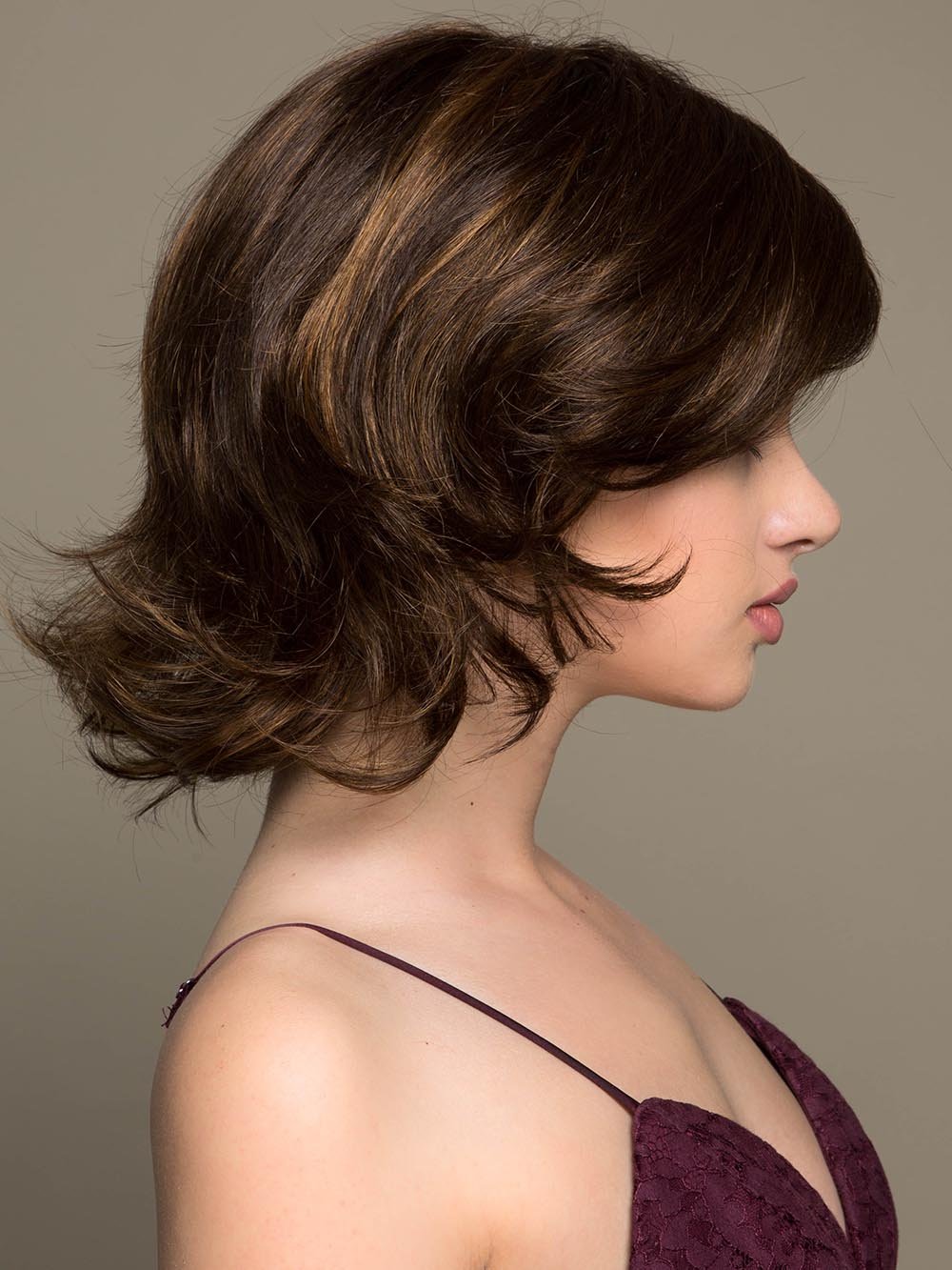 FELICITY by JON RENAU in 6F27 | Brown with Light Red-Gold Blonde Highlights and Tips