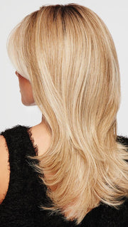 SPOTLIGHT ELITE by RAQUEL WELCH | 20th Anniversary | RL19/23SS SHADED BISCUIT | Light Ash Blonde Evenly Blended with Cool Platinum Blonde with Dark Roots