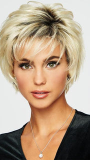 VOLTAGE by RAQUEL WELCH | 20th Anniversary | SS613 SHADED PLATINUM | Light Golden Blonde with Dark Roots