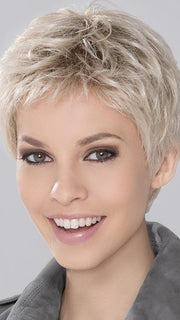 RUN MONO Wig by ELLEN WILLE in LIGHT-CHAMPAGNE-ROOTED | Platinum Blonde, Cool Platinum Blonde, and Light Golden Blonde blend PPC MAIN IMAGE FB MAIN IMAGE