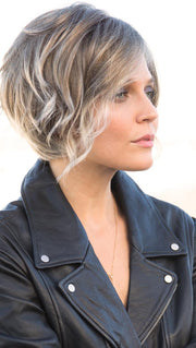 RAE by RENE OF PARIS in ICE-BLOND | Ashy blond base with white gold tips with highlights around face