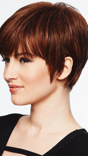 Hairdo's special Tru2Life heat-friendly synthetic hair can be flat ironed, curled or blown dry using thermal styling tools up to 350˚F/ 180˚C. Each hand-blended color is made up of 7-11 different shades, resulting in a natural look that blends with just about anyone's hair color.
