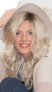 BLAZE by Estetica in SUNLIT-BLONDE | Soft Blend of Sandy Blonde, Lightest Blonde and Iced Blonde with a Light Golden Brown Root
