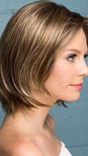 SMOKE HI by ELLEN WILLE in BERNSTEIN ROOTED | Light Brown base with subtle Light Honey Blonde and Light Butterscotch Blonde highlights and Dark Roots