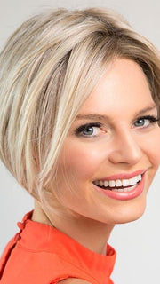IGNITE by Jon Renau in FS17/101S18 PALM SPRINGS BLONDE | Light Ash Blonde with Pure White Natural Violet Bold Highlights, Shaded with Dark Natural Ash Blonde
