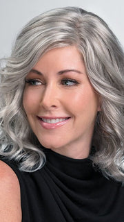 JULIANNE by Jon Renau in 39/51/60 MIST | Pure White front with Light Natural Ash Brown with 75% Light Grey, graduating to Light Grey with 30% Dark Brown PPC MAIN IMAGE FB MAIN IMAGE