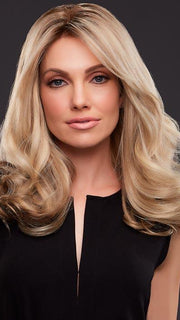 ANGIE by JON RENAU in 12FS8 | Light Gold Brown, Light Natural Gold Blonde and Pale Natural Gold-Blonde Blend, Shaded with Medium Brown