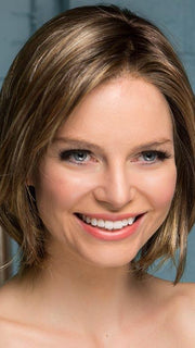 SMOKE HI by ELLEN WILLE in BERNSTEIN ROOTED | Light Brown base with subtle Light Honey Blonde and Light Butterscotch Blonde highlights and Dark Roots