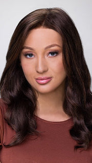RACHEL LITE by Jon Renau in 6/33 RASPBERRY TWIST | Brown & Medium Red Blend FB MAIN IMAGE