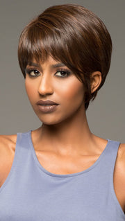 MOORE by VIVICA FOX in FS4/30 | 80% Medium Dark Brown with 20% Copper Blonde Frost