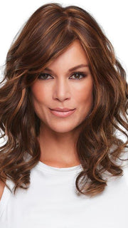 ALEXIS by Jon Renau in 6F27 CARAMEL RIBBON | Brown with Light Red-Gold Blonde Highlights & Tips PPC MAIN IMAGE FB MAIN IMAGE