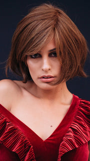 SHYLA by ENVY in 12 LIGHT BROWN | Light Golden Brown with subtle highlights (This piece has been styled and straightened)