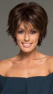 COCO by RENE OF PARIS in COFFEE-LATTE | Dark Brown & Honey Brown evenly blended highlights