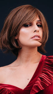 SHYLA by ENVY in 12 LIGHT BROWN | Light Golden Brown with subtle highlights (This piece has been styled and straightened)