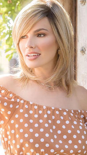 SUNKISS | Honey Gold, Strawberry Blonde, and Light Blonde Blend with a Medium Brown Root
