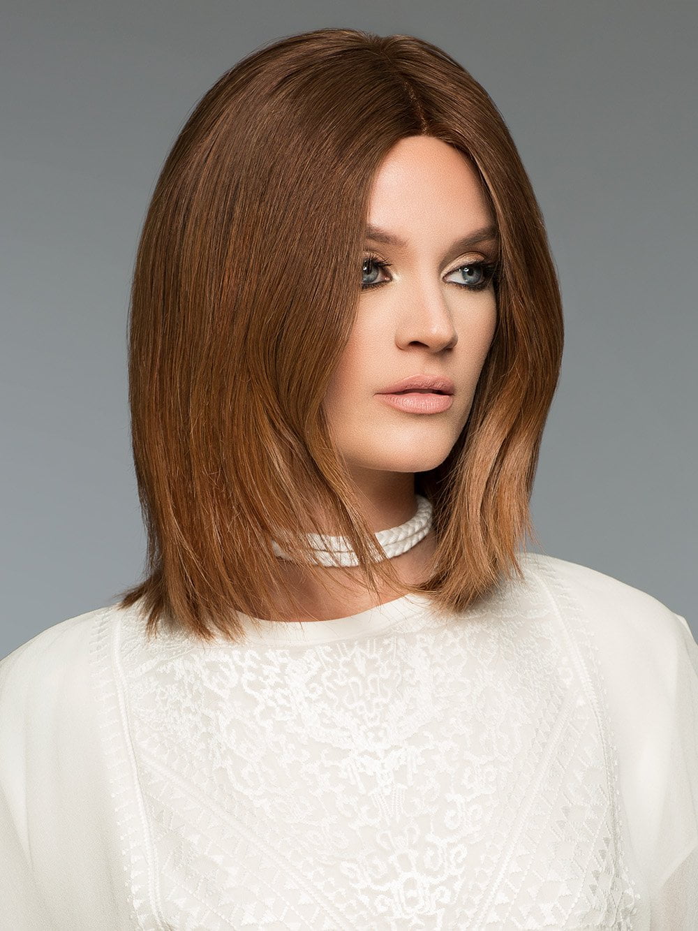 Barbara by Wig Pro is a sleek and stylish bob that goes just past the shoulders