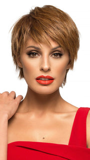 This unique blend of 70% heat friendly fiber & 30% human hair far exceeds other heat friendly styles with built-in moisture control properties that withstand temperatures up to 180°C or 356°F (This piece has been styled and straightened)