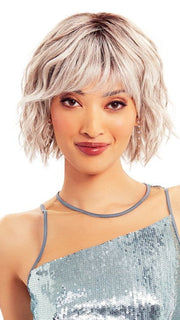 TREND by TressAllure in 56/60/R8 | Lightest Grey Blend with Medium Brown Roots PPC MAIN IMAGE FB MAIN IMAGE