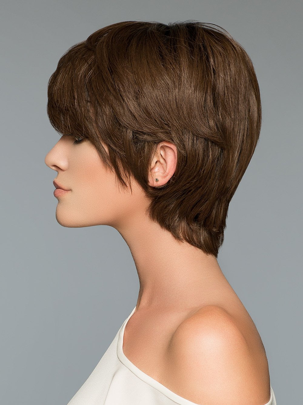 A fun petite pixie wig with loads of layers for multiple styling options.