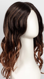S4-28/32RO SUNRISE | Dark Brown roots to midlength, Light Natural Red Blonde with Medium Natural Red midlength to ends