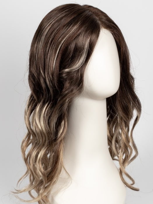 S8-18/26RO FAWN | Medium Brown roots to midlength, Dark Natural Ash Blonde & Medium Red-Gold Blonde Blend midlength to ends