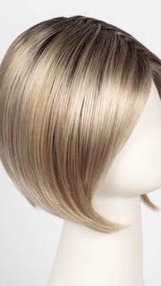 CHAMPAGNE ROOTED | Light Beige Blonde,  Medium Honey Blonde, and Platinum Blonde Blend with Dark Roots