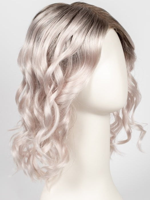 FS60/PKS18 FROST | Pure White with Pink Blended. Shaded with Dark Natural Ash Blonde