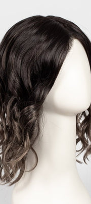 S2-103/18RO MIDNIGHT | Black/Brown Blend roots to midlength, Platinum Blonde& Dark Natural Ash Blonde blend midlength to ends