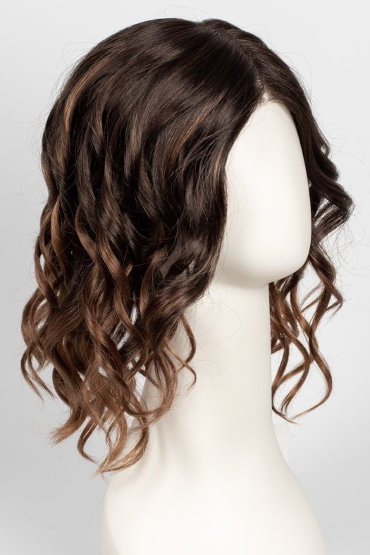 S6-30A27RO AUTUMN | Brown roots to midlength, Medium Natural Red & Medium Red-Gold Blonde Blend midlength to ends