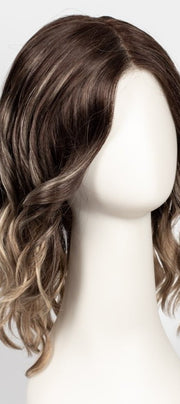 S8-18/26RO FAWN | Medium Brown roots to midlength, Dark Natural Ash Blonde & Medium Red-Gold Blonde Blend midlength to ends