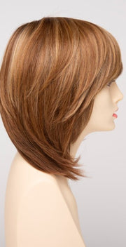 GOLDEN NUTMEG | Medium Brown roots with overall Warm Cinnamon base and Golden Blonde highlights