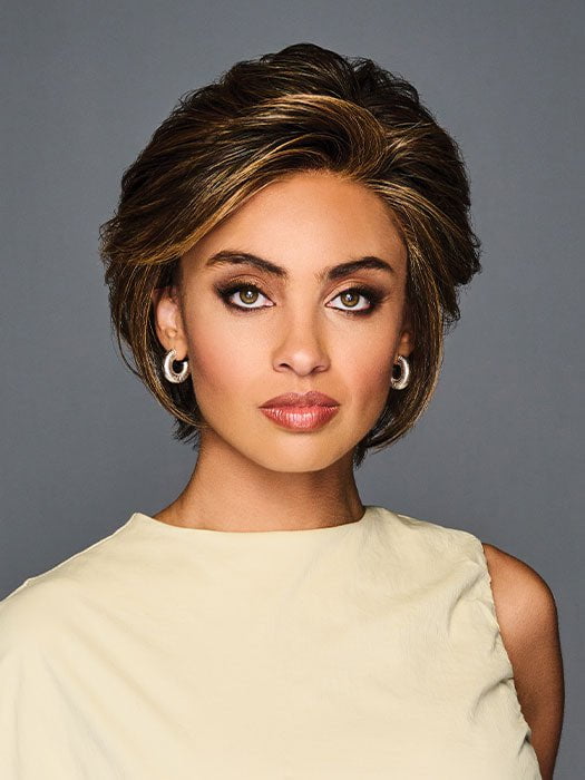 MAKE A STATEMENT by Gabor in GF8-29SS HAZELNUT | Warm Medium Brown Evenly Blended with Ginger Blonde and Dark Roots PPC MAIN IMAGE FB MAIN IMAGE