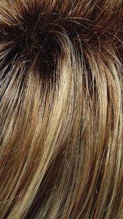 12FS8 SHADED PRALINE | Light Gold Brown, Light Natural Gold Blonde & Pale Natural Gold-Blonde Blend, Shaded with Medium Brown