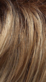 12FS8 | Light Gold Brown, Light Natural Gold Blonde and Pale Natural Gold-Blonde Blend, Shaded with Medium Brown