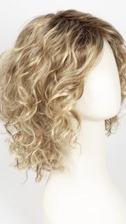 SANDY BLONDE ROOTED | Medium Honey Blonde, Light Ash Blonde, and Lightest Reddish Brown blend with Dark Roots