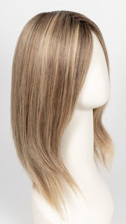 24BT18S8 SHADED MOCHA | Medium Natural Ash & Light Natural Gold Blonde Blend, Shaded with Medium Brown