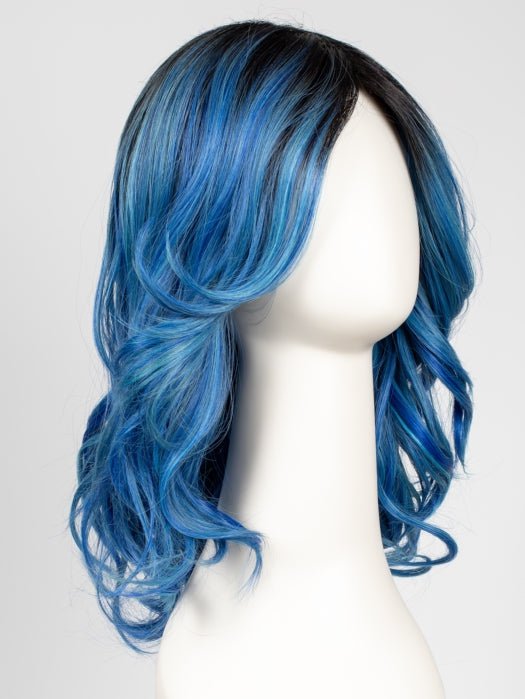 Blue Waves by Hairdo | Multidimensional tones of blue and powder blue with a dark rooted base