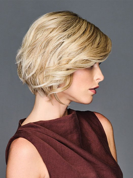 TREND ALERT by Gabor in GF19-23SS BISCUIT | Light Ash Blonde Evenly Blended with Cool Platinum Blonde with Dark Roots