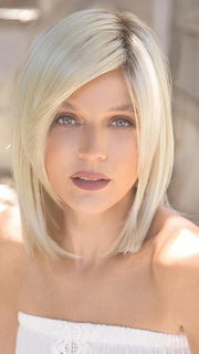 ZANE by Noriko in SEASHELL-BLOND-R | Cool White Blonde and Creamy White Tones Blended with Soft Brown Roots