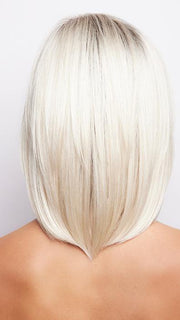 SEASHELL-BLOND-R | Cool White Blonde and Creamy White Tones Blended with Soft Brown Roots