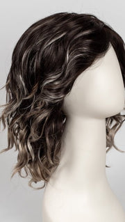 AMERICANO | Dark Brown Base with Medium Golden Brown, Pale Blonde, and Platinum Blonde Highlights