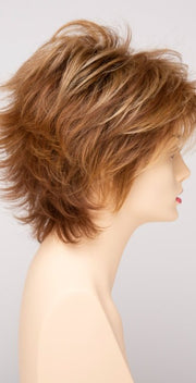 GOLDEN NUTMEG | Medium Brown roots with overall Warm Cinnamon base and Golden Blonde highlights
