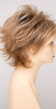 SPARKLING CHAMPAGNE | Medium Brown roots with overall Strawberry Blonde base and soft Golden Blonde highlights