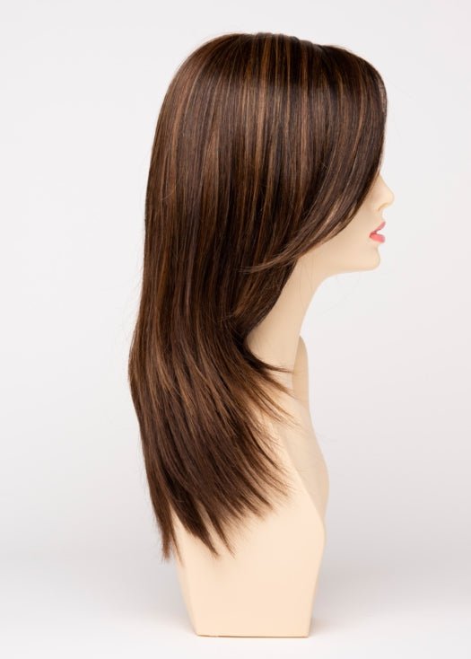 CHOCOLATE CARAMEL | Medium Brown with Soft Red and Blonde highlights