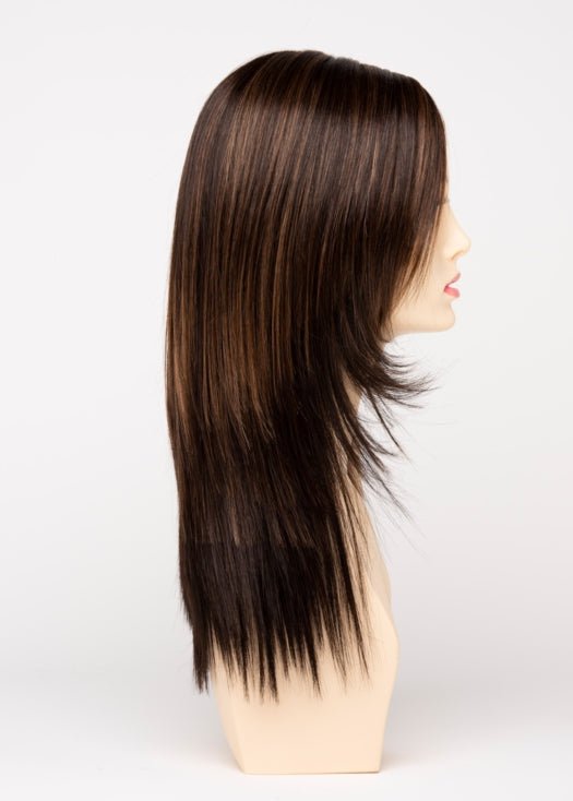 AMARETTO CREAM | Dark Brown roots with overall Medium Brown base with Honey Blonde highlights