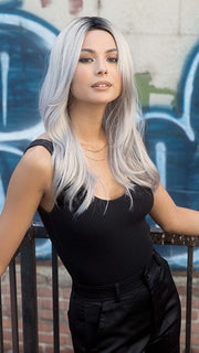 SAGE by Rene of Paris in MOONSTONE | Medium Gray with Blue-toned Silver Highlights and Dark Roots