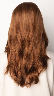 SHADED-AMBER | Coppery Blonde and Red Blend with Dark Amber Brown Roots
