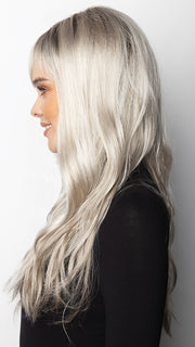 Wren features wispy bangs that can be trimmed to suit your face perfectly